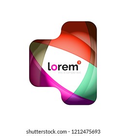 Logo, abstract vector geometric icon
