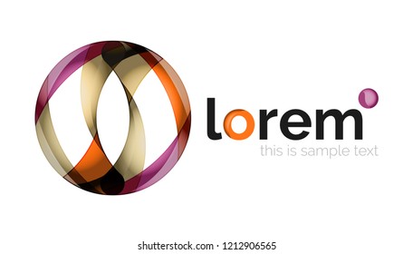 Logo, abstract vector geometric icon