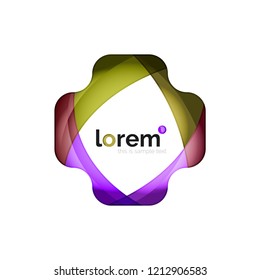 Logo, abstract vector geometric icon
