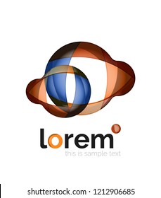 Logo, abstract vector geometric icon