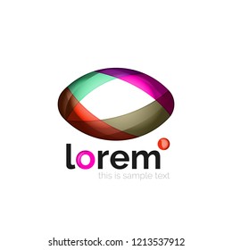 Logo, icono abstracto de vector geométrico