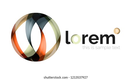 Logo, abstract vector geometric icon