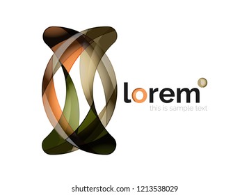 Logo, abstract vector geometric icon