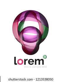 Logo, abstract vector geometric icon