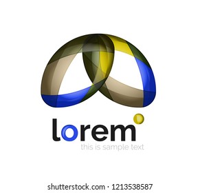 Logo, abstract vector geometric icon