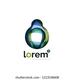 Logo, abstract vector geometric icon