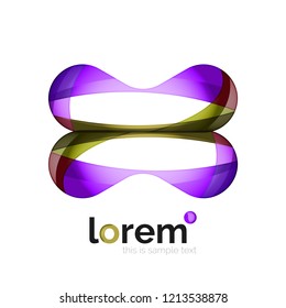 Logo, abstract vector geometric icon
