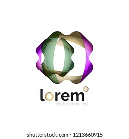 Logo, abstract vector geometric icon