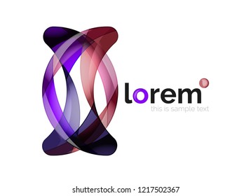 Logo, abstract vector geometric icon