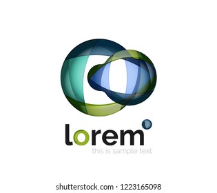 Logo, abstract vector geometric icon