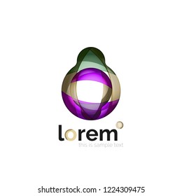 Logo, abstract vector geometric icon
