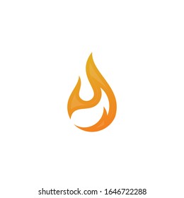 Logo and Abstract web Icon and fire vector identity symbol
