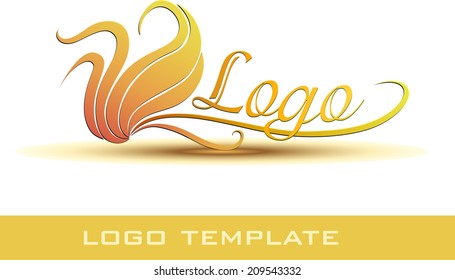 Logo and Abstract web Icon and fire vector identity symbol. Unusual icon on business card. Graphic design easy editable for Your design. Modern logotype icon. Flame logo template. Fire logo template.