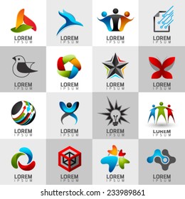 Logo and Abstract web Icon and globe vector identity symbol. Unusual icon and sticker set. Graphic design easy editable for Your design.  Modern logotype icon.