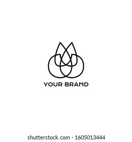 logo abstract,organic,leaf logo abstract.vector background,logo abstract organic line