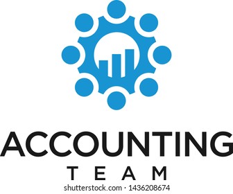 logo for accounting financial or market logo