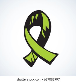 Logo of  Achalasia, immune, Aka, non-Hodgkin lymphoma, duchenne dystrophy, kidney, injury, lymph, mitochondrial, Lyme disorder, ecology. Abstract line issue concept. Hand drawn doodle graphic emblem