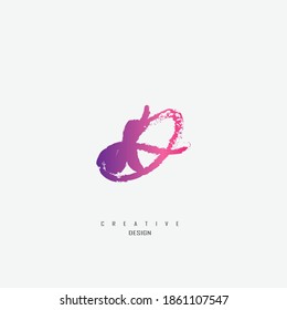 logo ad, da minimalist and unique with elegant pink lines, abstract lines symbolizing women's hair