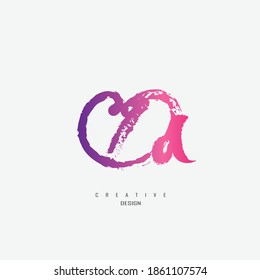 logo ad, da minimalist and unique with elegant pink lines, abstract lines symbolizing women's hair