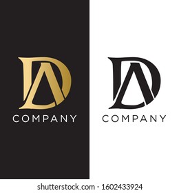 logo ad  initial luxury design vector icon symbol