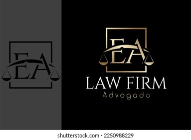 Logotipo, logotipo de Advocacy basado en la letra inicial e