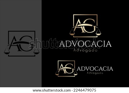 Logo, Advocacy logo based on the initial letter ag Stock photo © 