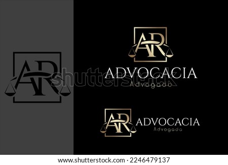 Logo, Advocacy logo based on the initial letter ar Stock photo © 