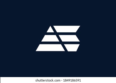Logo AE EA home alphabet letter design and template. Initial based minimal flat monogram icon vector