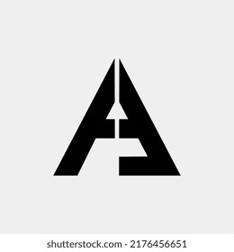 Logo AE Letter Company Name