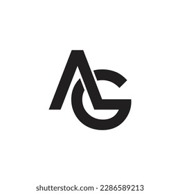 Logo AG Letter AG Symbols templates