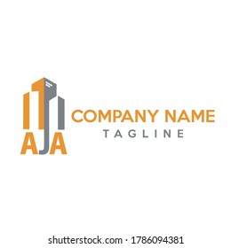 logo aja company vector design. bussines sign