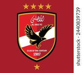  The logo of Al Ahly Club which is the Century Club, the red flag with an eagle in the middle of the logo
Century Club: "Century Club" can refer to various organizations around the world. It's unlikel