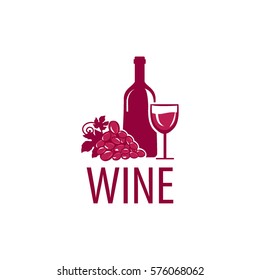 Vector Artistic Hand Drawn Wine Logo Stock Vector (Royalty Free) 509243992