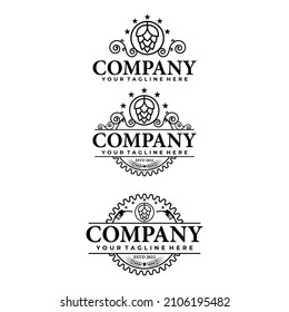 logo for alcoholic drinks or beer with a classic feel