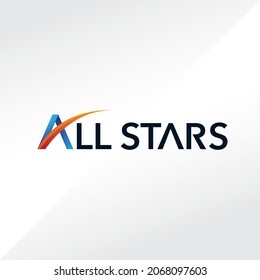 logo all stars vector symbol