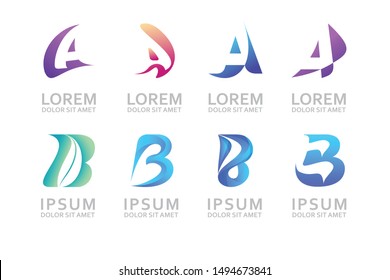 Logo Alphabet, Logo A, Logo B