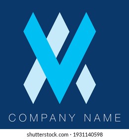 Logo of Alphabet 'A' using Flat Color