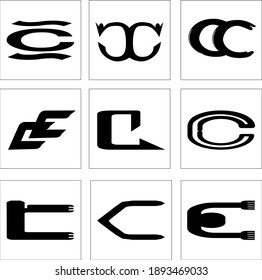 Logo Alphabet c. Vector Illustration