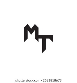 logo alphabet esport gaming design modern futuristic MT Initial monogram sport Alphabet