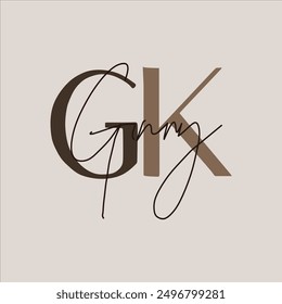 Logotipo con el alfabeto en el fondo gris