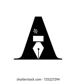 logo alphabet pen tool