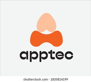 Aplicación de diseño de logotipo Apptec y desarrollo de juegos Idea de promoción de marca relacionada