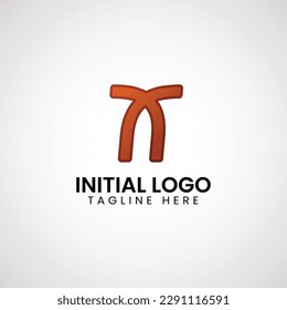 Logo of alphabets initial gradient colorful icon symbol design, vector illustration.