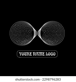Logo alternative with concept illusion optic