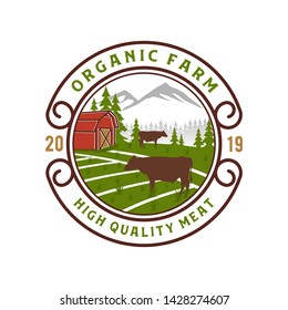 Logo for angus / cattle farms and for meat shops