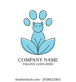 A logo for animal hospital or pet shop