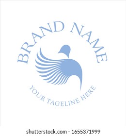 Logo Animal Little Bird vector illustration