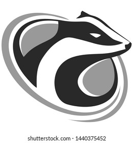 logo animal skunk vector abstract