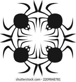 logo animal spider vector art