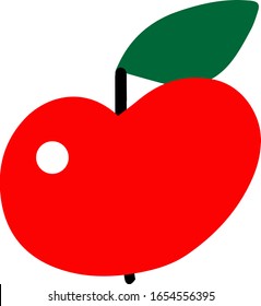 logo apple sign red green Vector illustration